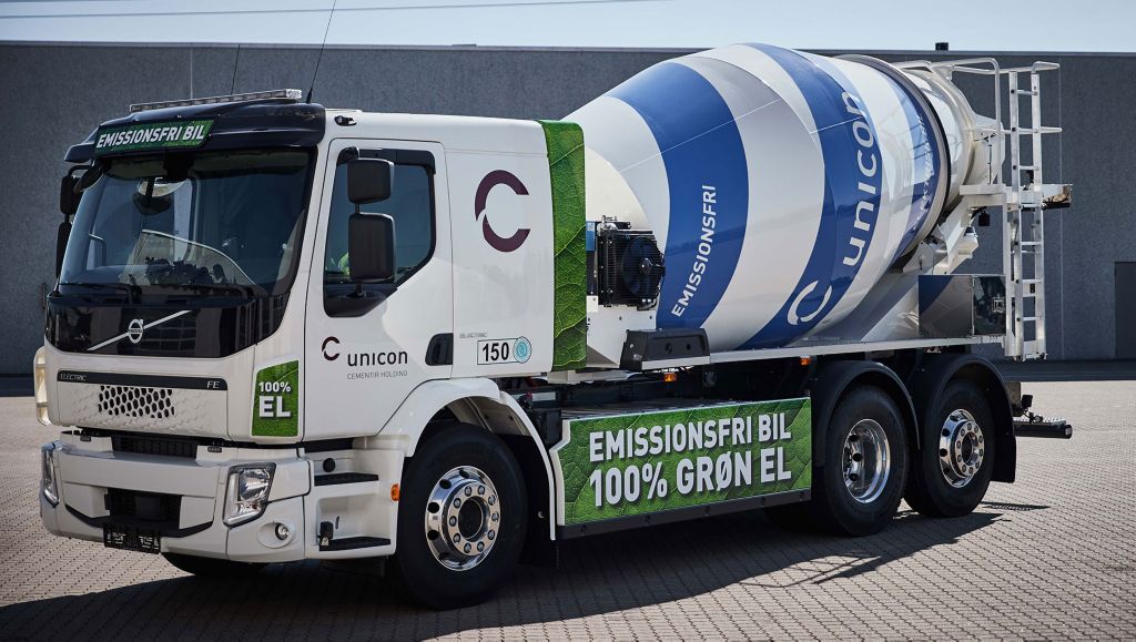 Unicon и Volvo Trucks совместно работают над электрическими бетоносмесителями